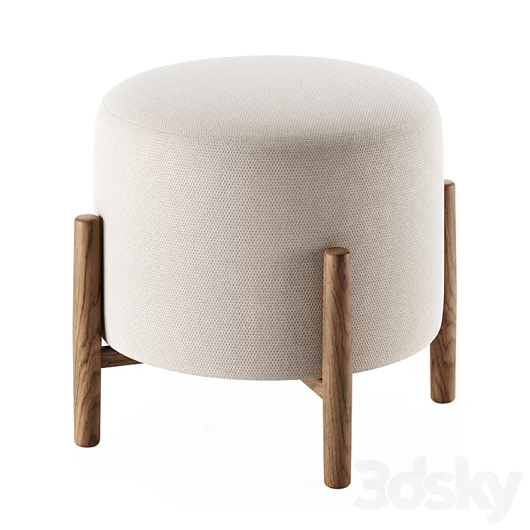 ELROY SHERPA | Ottoman by Studio McGee 3D Model