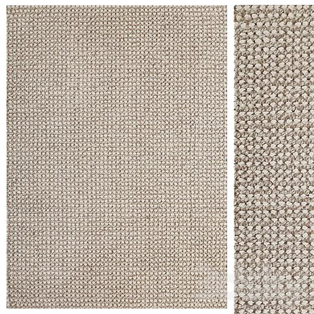Elsie Wool & Jute Rug 3DModel