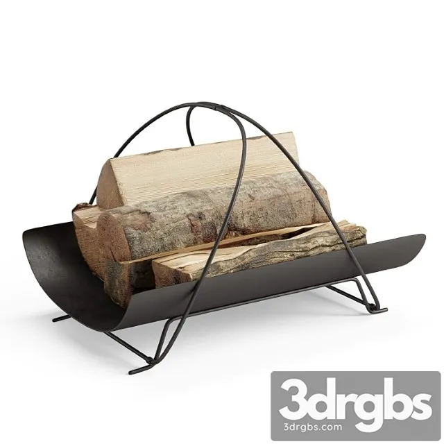 Elspeth Wrought Iron Log Carrier 3D Model Free