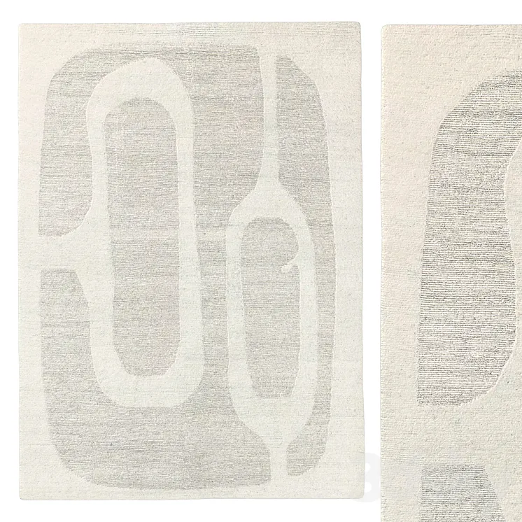 ELURU HAND-KNOTTED WOOL RUG 3D Model Free