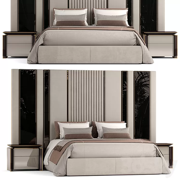 Elve luxury bed 3D Model Free