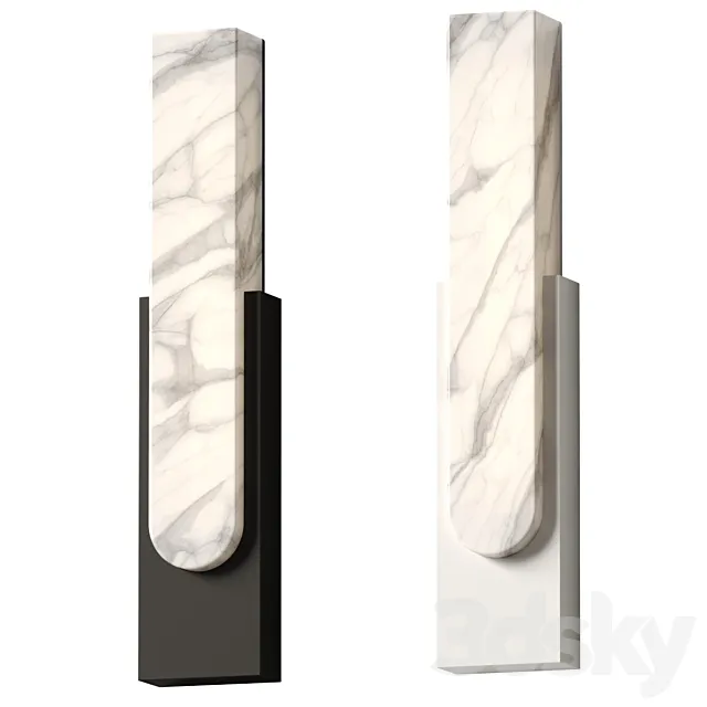 Elvi Home - Marta Marble Wall Lamp 3D Model