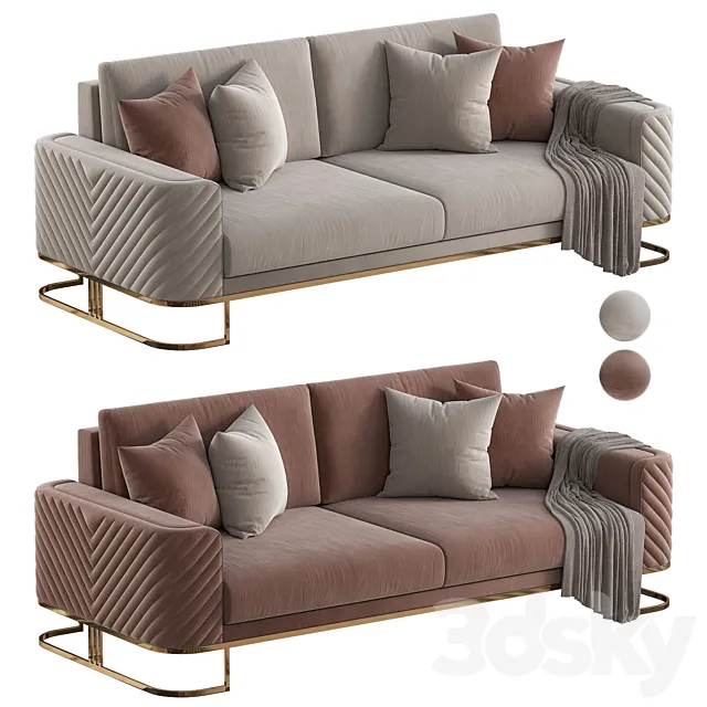 Elvina Sofa V2 3D Model