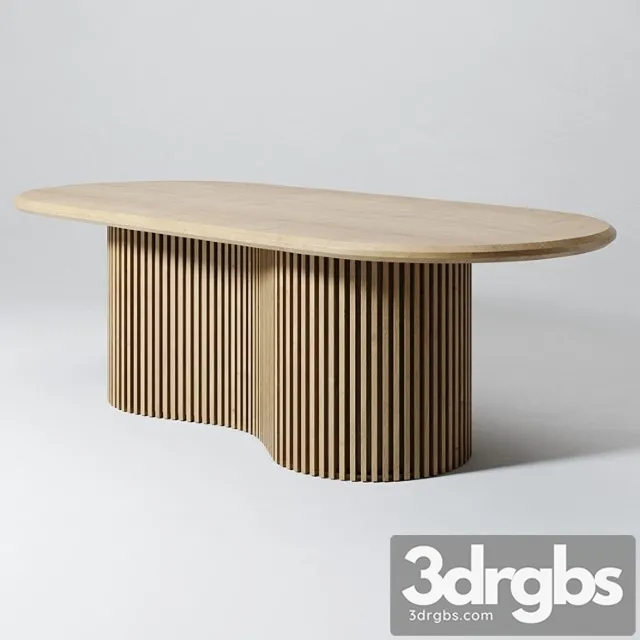 Embellish oval dining table 2 3D Model Free