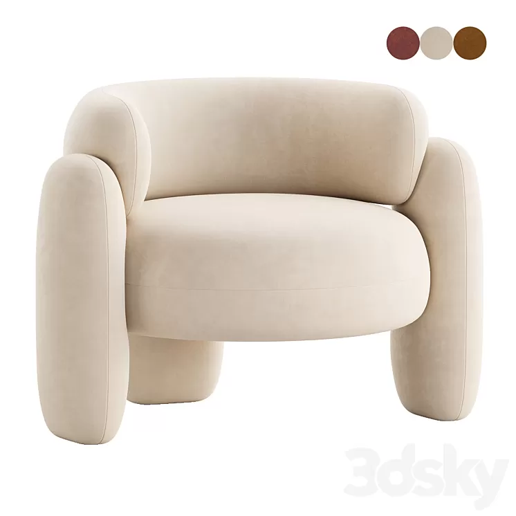 EMBRACE armchair 3D Model Free
