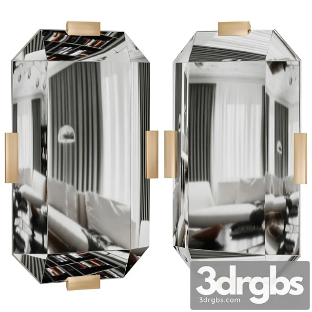 Emerald Mirror By Baker 3D Model Free