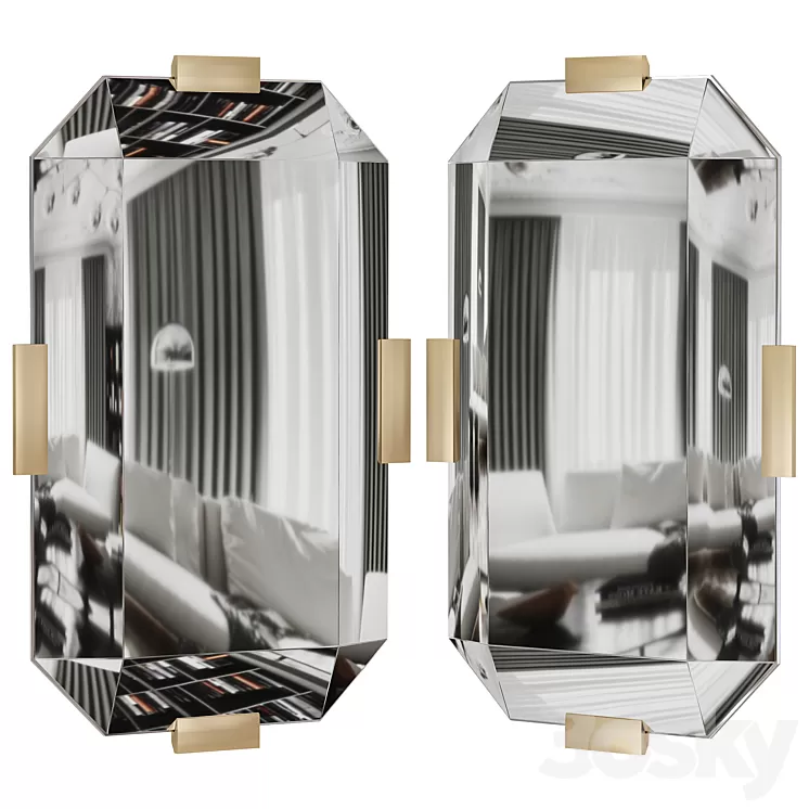 EMERALD MIRROR BY baker 3D Model Free