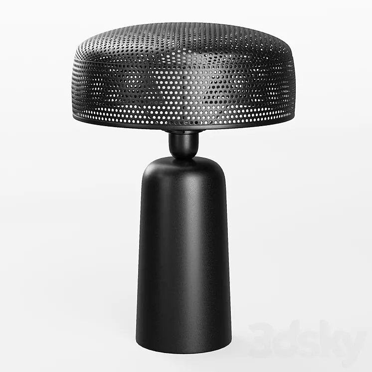 Emery Metal Table Lamp 3D Model Free