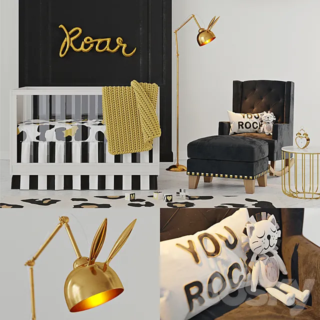 Emily & Merritt Rock and Roar Nursery 3DModel