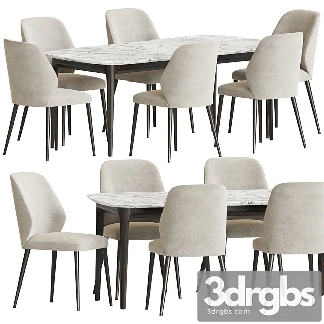 Emma Chair Play Table Dining Set 3D Model Free