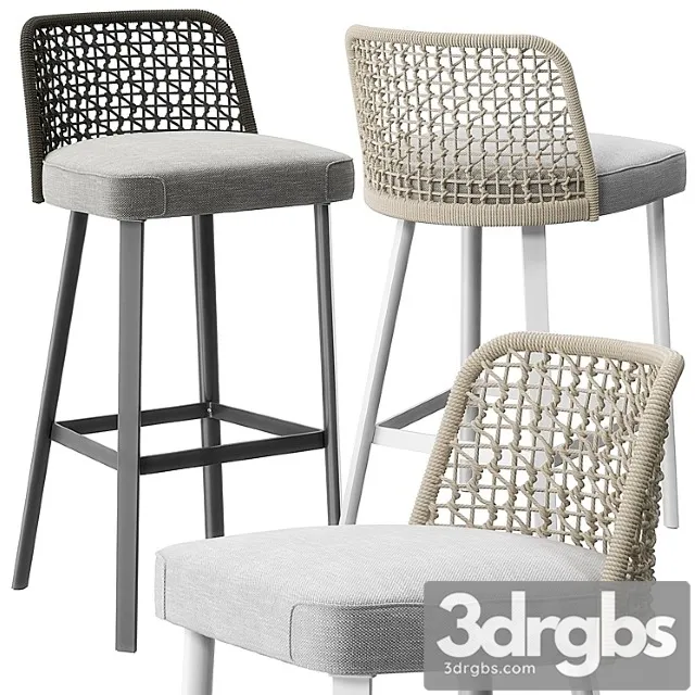 Emma stools by varaschin 2 3D Model Free