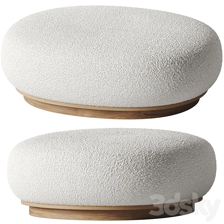 Emmanuelle Simon - Split Ottoman 3D Model Free