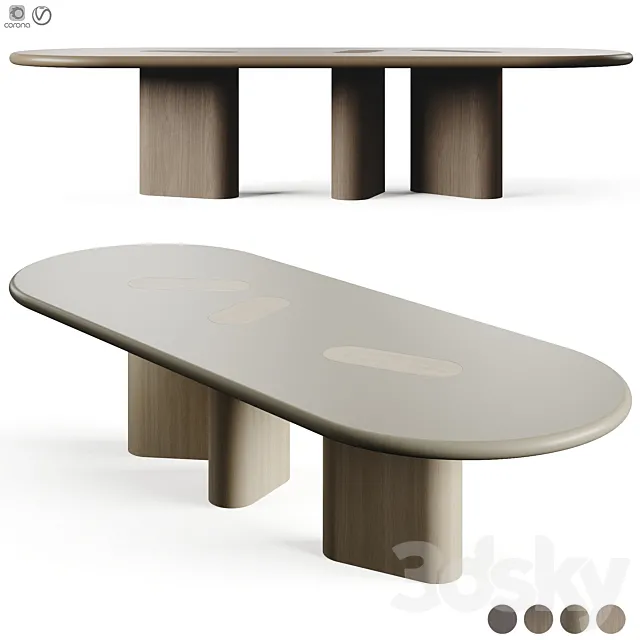 Emmemobili Fatty Table Oval 3D Model