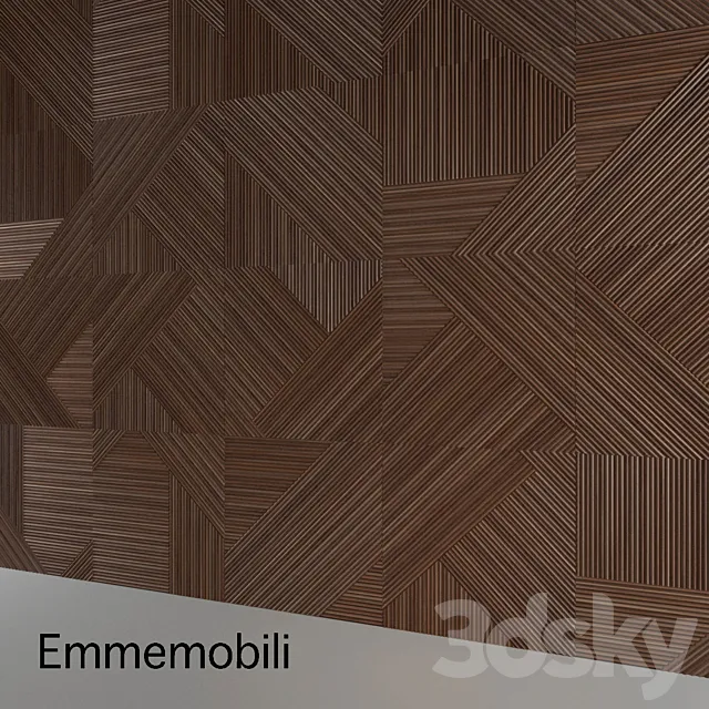 Emmemobili Stripes Boiserie 3DModel