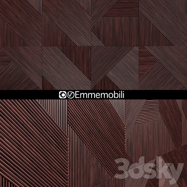 Emmemobili STRIPES BOISERIE panels 3D Model