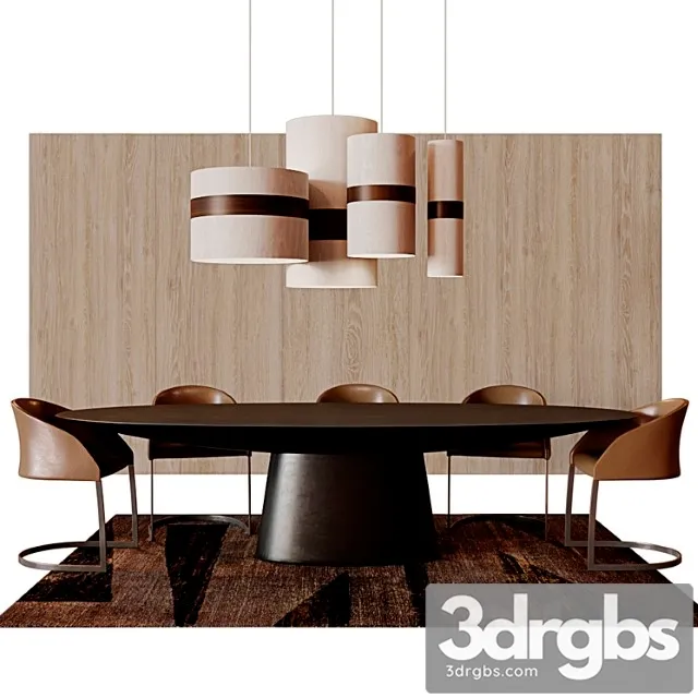 Emmemobili ufo table 30 m х 13 m the black 2 3D Model Free