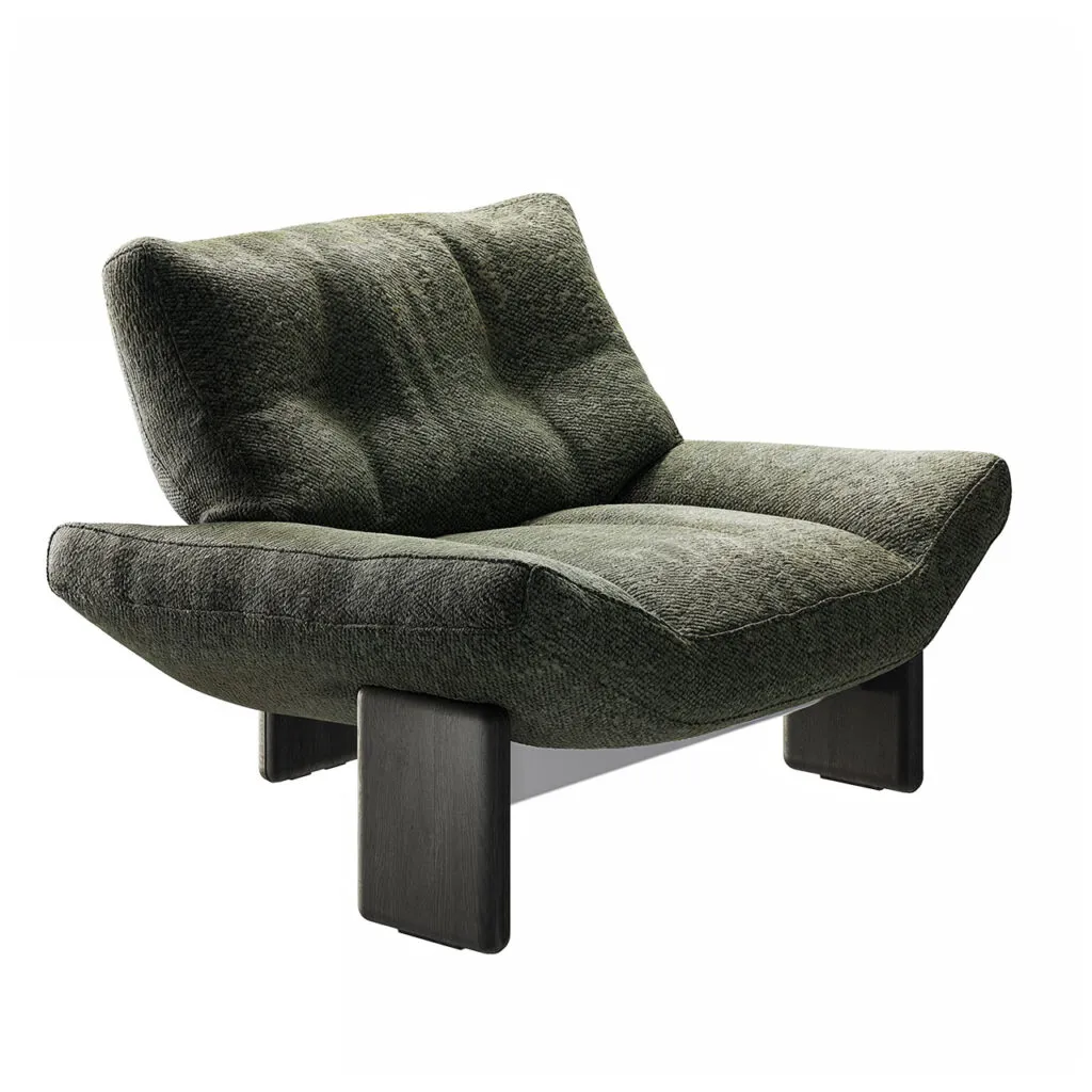 Emmi Armchair Textile by Minotti
