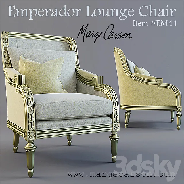Emperador Lounge Chair 3D Model