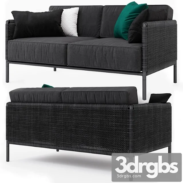 Encore modern garden 2-seater sofa