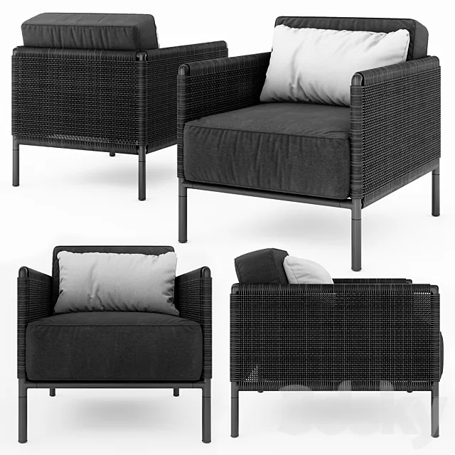 Encore_Modern_Garden_Lounge_Armchair 3D Model