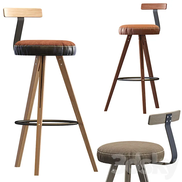 Endo Bar Stool Denver Modern 3DModel