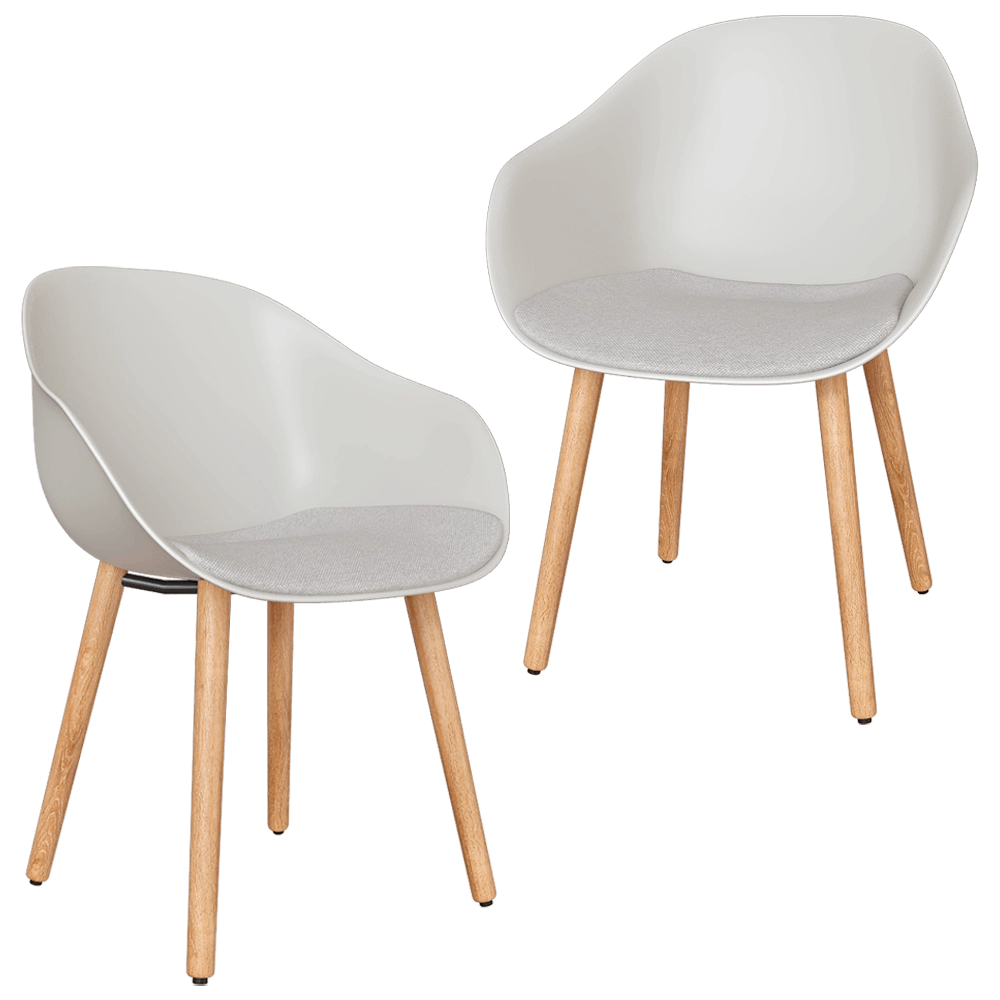 Enea - Аrmchair Silla Lore Wood 3D Model