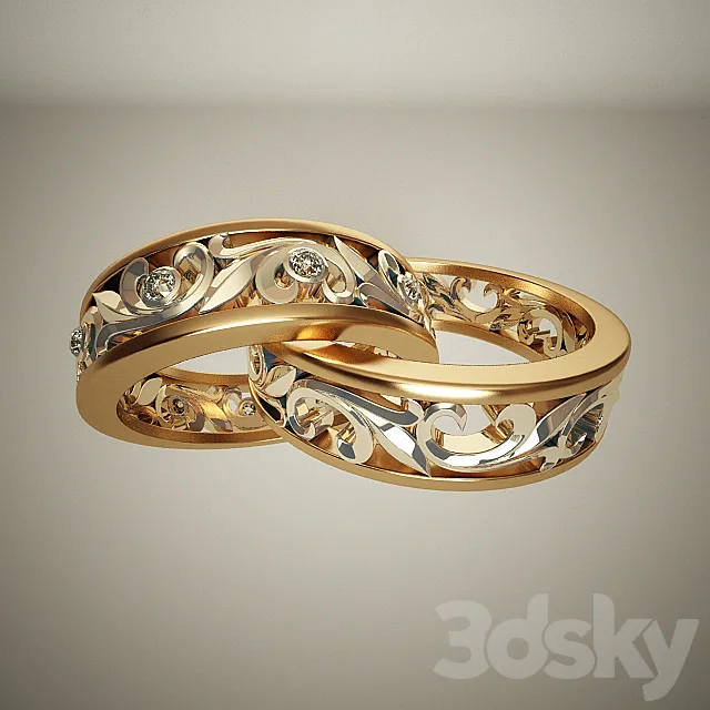 Engagement rings 3DModel