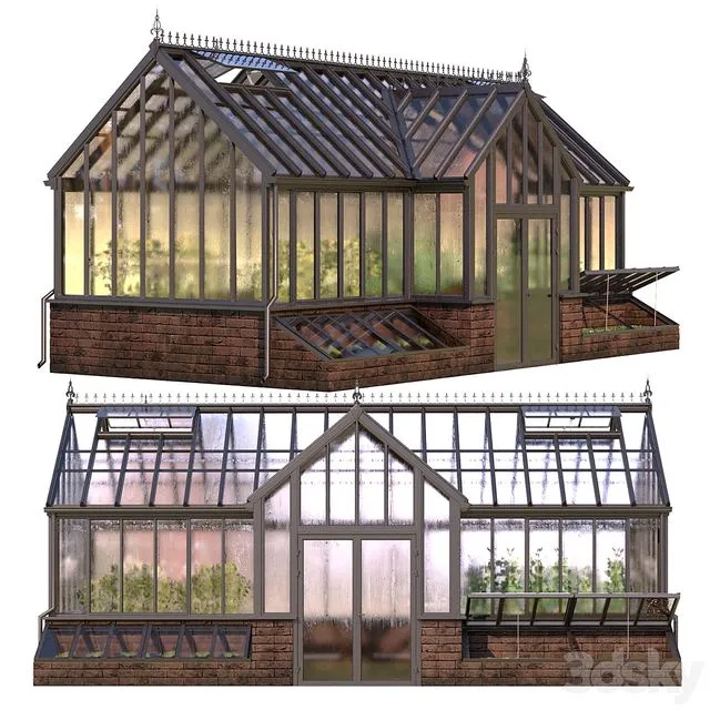 English greenhouse TOTLAND 4 3D Model