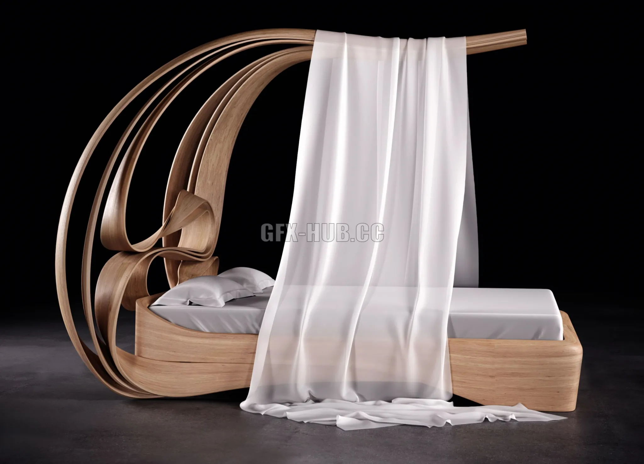 Enignum canopy-bed 1 by Joseph Walsh 3D Model