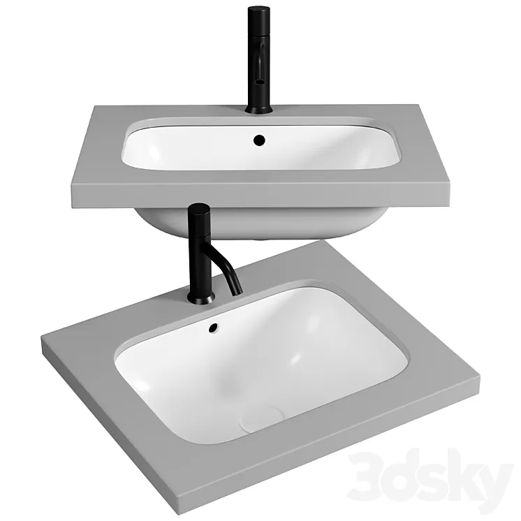 ENJOY Single washbasin By Ceramica Cielo 3D Model Free