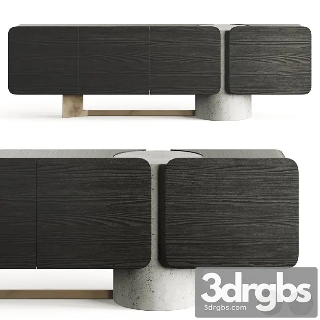 Enne Titano Sideboard By Maurizio Manzoni 3D Model Free