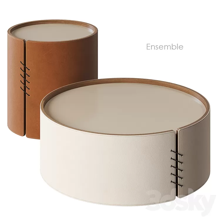Ensemble coffee table Homary 3D Model