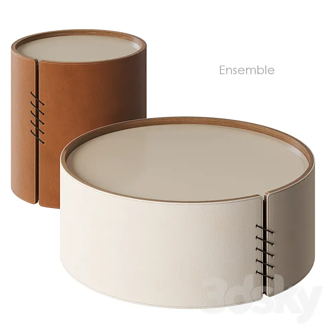 Ensemble coffee table Homary 3DModel