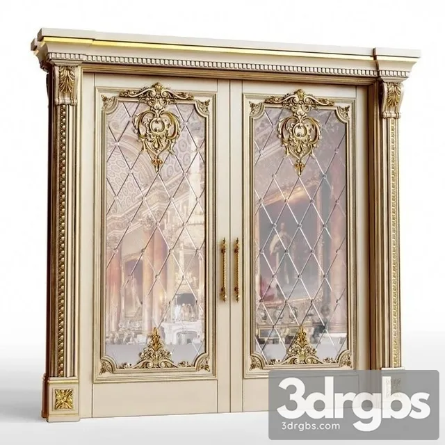 Entrace Classic Door 3D Model Free