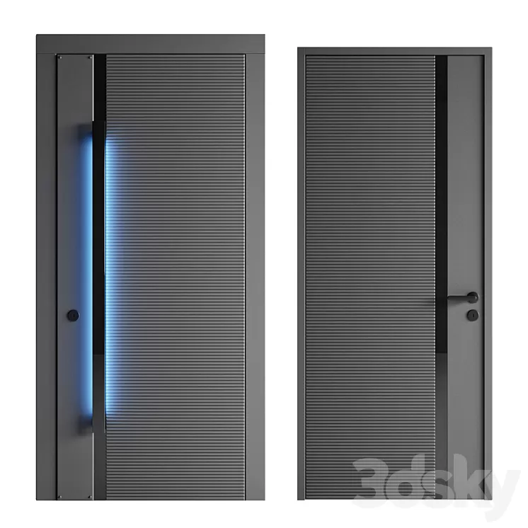 Entrance and interior door 3D Model