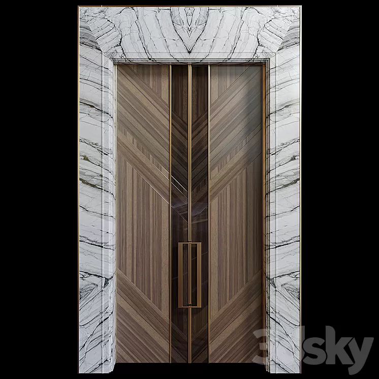 Entrance door 3D Model Free