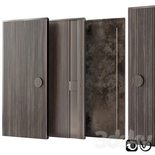 Entrance door collection 3DModel