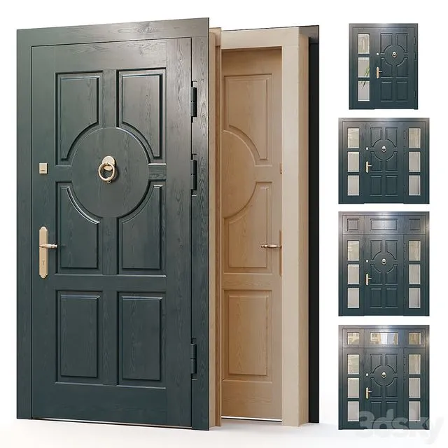 Entrance door for the main entrance 01 3D Model