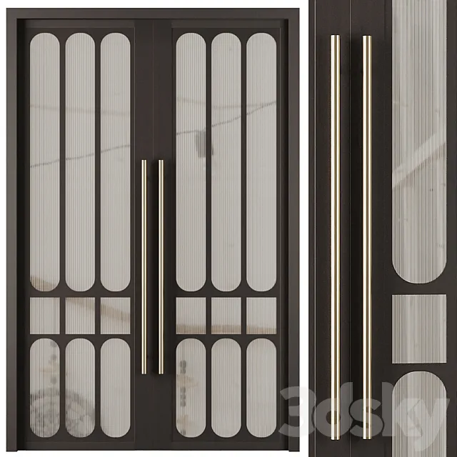 Entrance door set22 3D Model