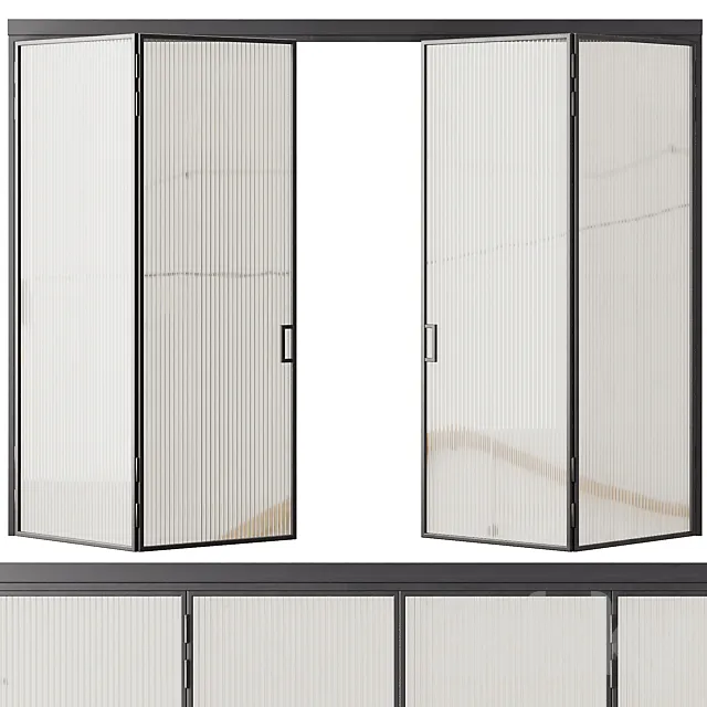 Entrance door set58 3D Model