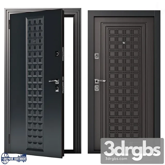 Entrance doors continent-contour 3D Model Free