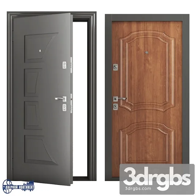 Entrance doors continent-sail 3D Model Free