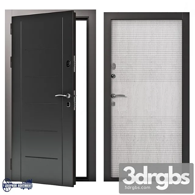 Entrance doors continent-thermal 3D Model Free