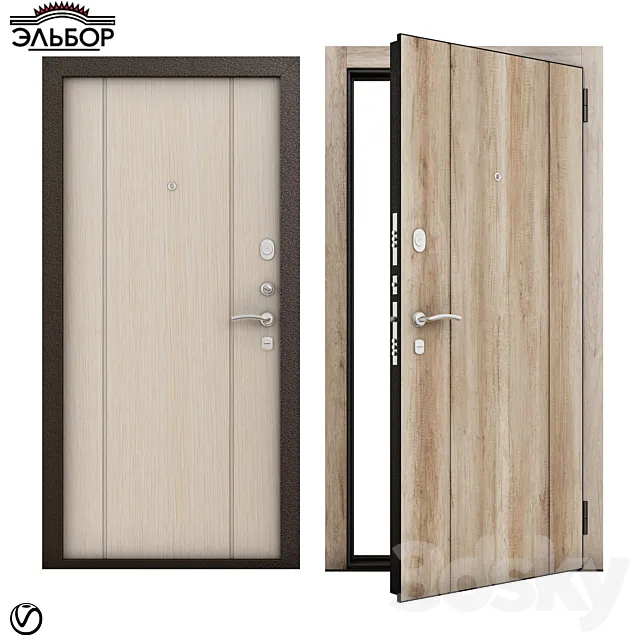Entrance doors Elbor Istanbul 3D Model