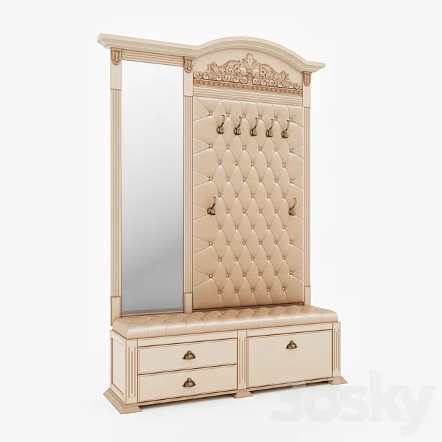 Entrance hall from Elite Gift EL7820-EL4130 ivory + beige 3DModel