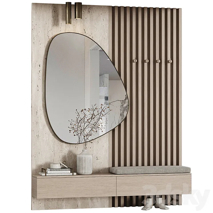 Entrance hall modular in modern style minimalism 06 3D Model Free