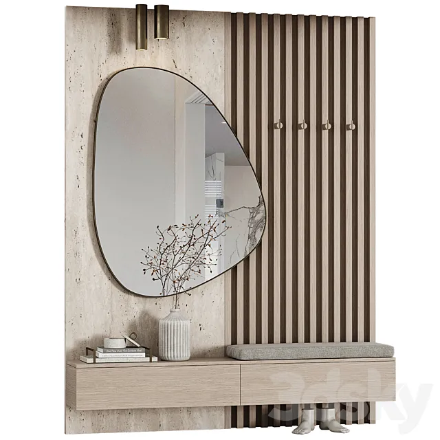 Entrance hall modular in modern style minimalism 06 3D Model