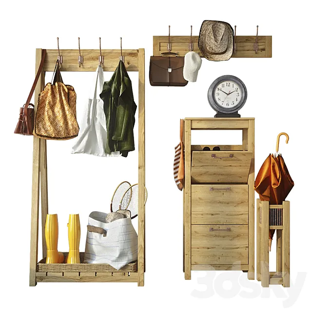 Entrance hall with filling 3DModel