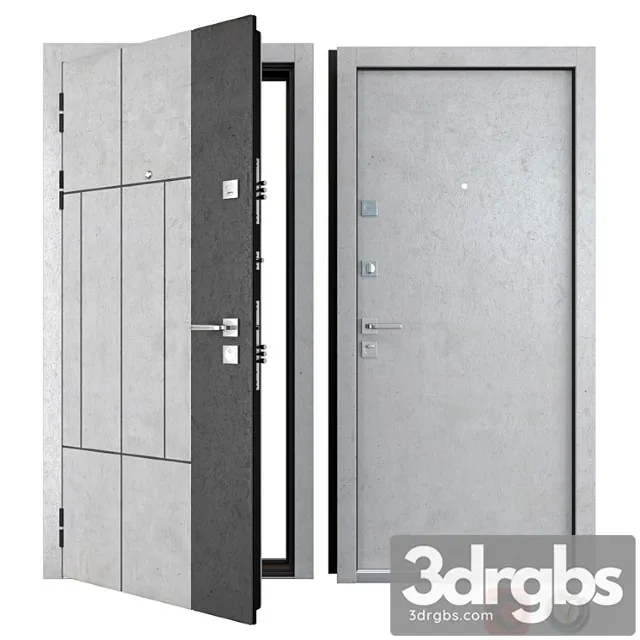 Entrance metal door arcadia (zimen) 3D Model Free