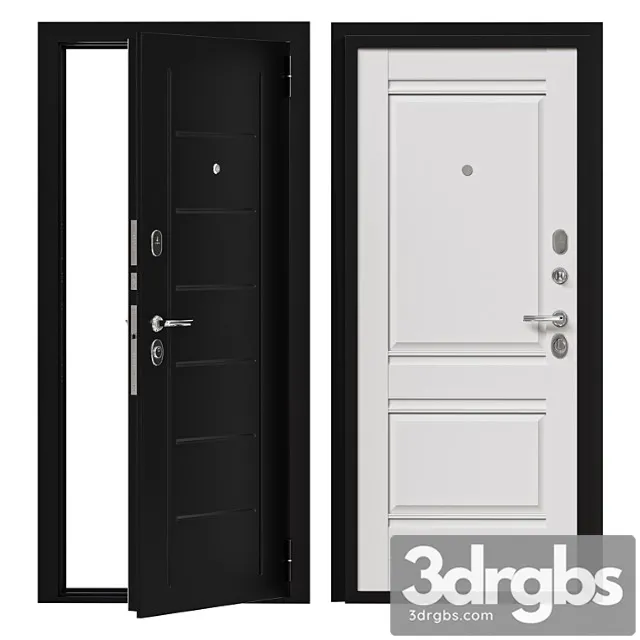 Entrance Metal Door Bravo 3D Model Free